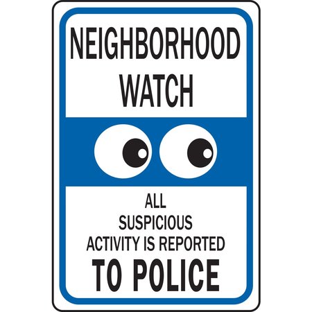 HY-KO Neighborhood Watch Sign 12" x 18" A11061